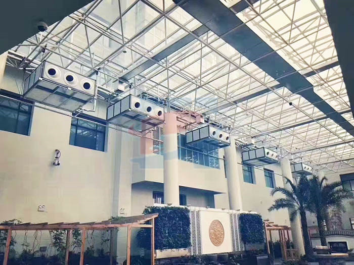 射流机组安装现场